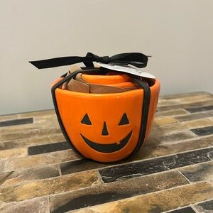 Rea Dunn Orange Pumpkin Ceramic measuring cups